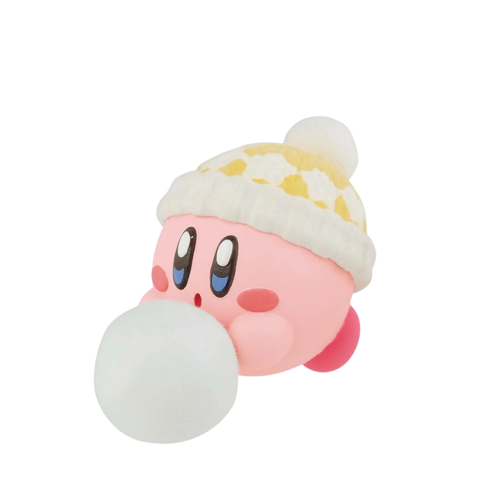 Kirby Mine Play In The Snow (A:Kirby) Fluffy Puffy Figure By Banpresto